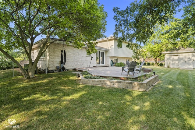 658 Brookside Ln, Frankfort, IL 60423 - rear view of property featuring brick siding, a yard, and a patio