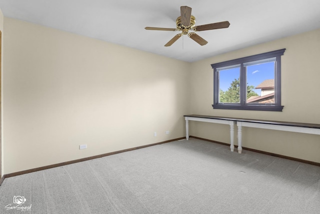 658 Brookside Ln, Frankfort, IL 60423 - carpeted spare room with baseboards and ceiling fan