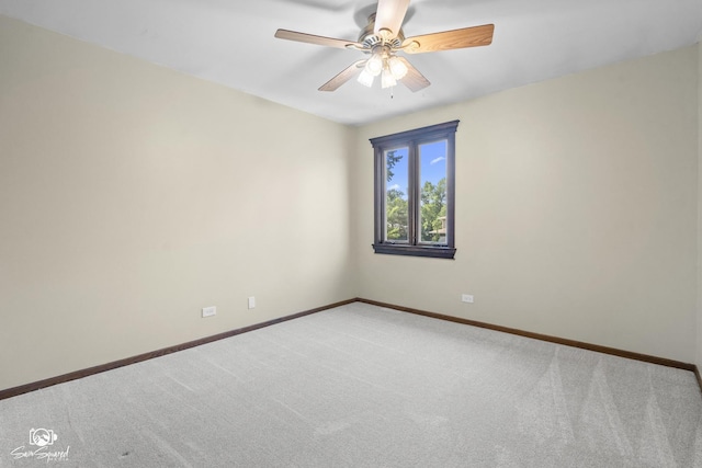 658 Brookside Ln, Frankfort, IL 60423 - spare room with light colored carpet and a ceiling fan