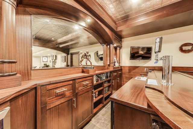 6067 N Oconto Ave, Chicago, IL 60631 - bar area featuring an ornate ceiling