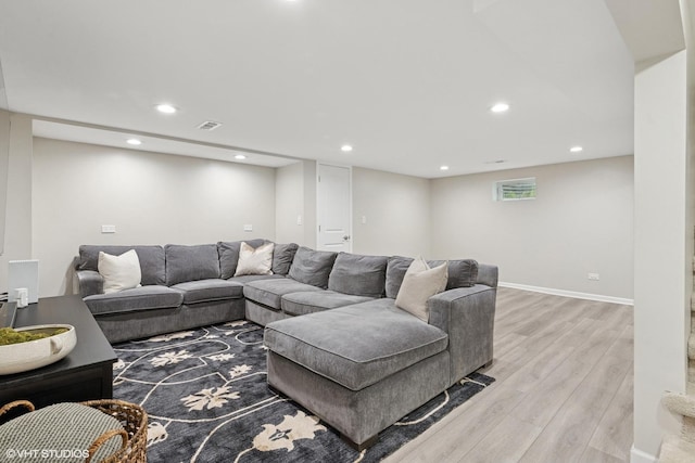588 Glendale Ave, Glen Ellyn, IL 60137 - living area with light wood finished floors and recessed lighting