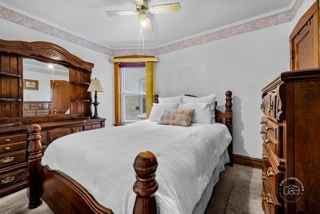 1246 N Monitor Ave, Chicago, IL 60651 - bedroom with carpet floors and ceiling fan
