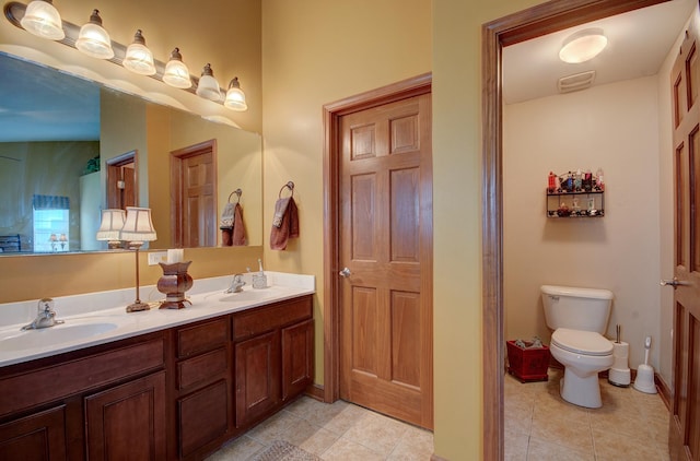 381 Chesapeake Ln, Oswego, IL 60543 - full bath featuring tile patterned flooring and double vanity