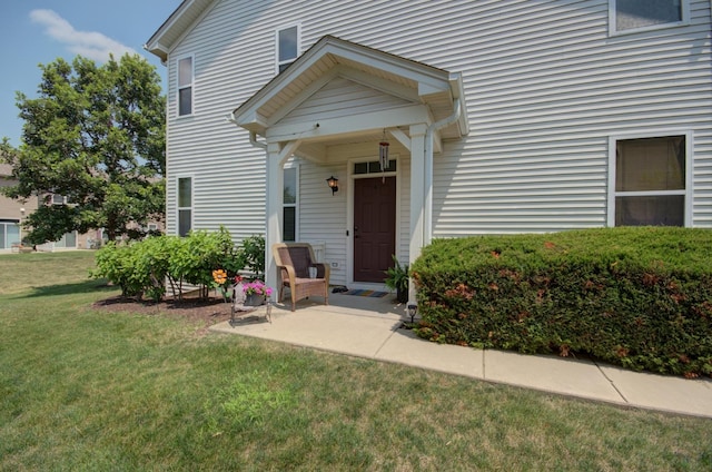 381 Chesapeake Ln, Oswego, IL 60543 - property entrance featuring a yard