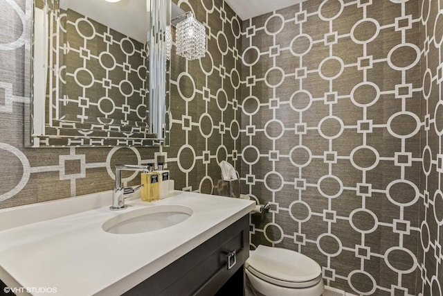 261 Woodstock Ave, Glen Ellyn, IL 60137 - bathroom featuring vanity and tile walls