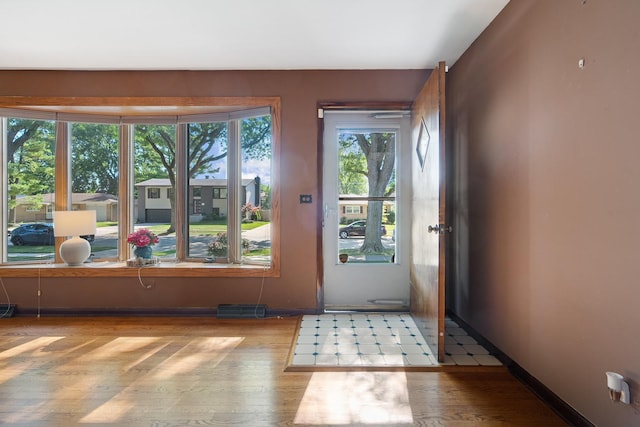 1416 S Chestnut Dr, Mount Prospect, IL 60056 - doorway featuring light wood-type flooring and baseboards