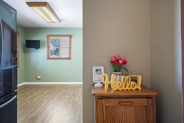 1416 S Chestnut Dr, Mount Prospect, IL 60056 - hallway with wood finished floors and baseboards