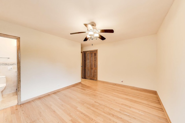 835 Tomawadee Ln, Park Ridge, IL 60068 - unfurnished room featuring light wood-style floors and a ceiling fan