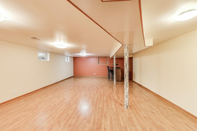 835 Tomawadee Ln, Park Ridge, IL 60068 - basement featuring wood finished floors and baseboards