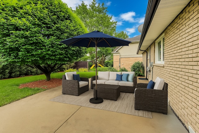 835 Tomawadee Ln, Park Ridge, IL 60068 - view of patio with an outdoor living space