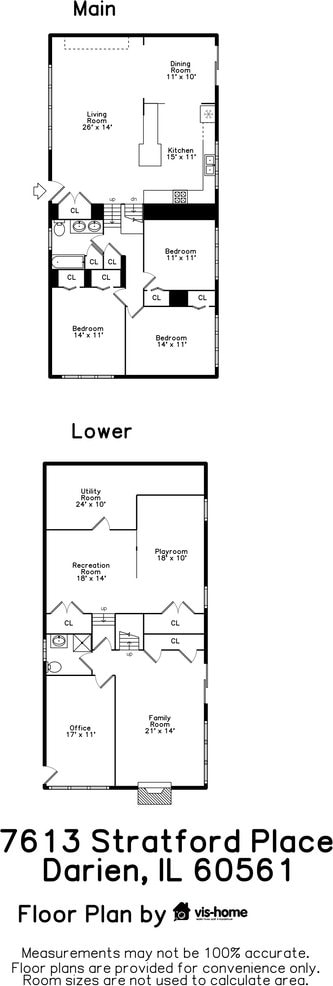 7613 Stratford Pl, Darien, IL 60561 - view of room layout