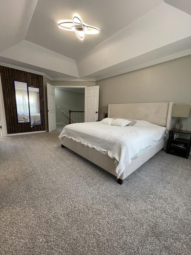412 Merry Oaks Rd, Streamwood, IL 60107 - carpeted bedroom with a tray ceiling