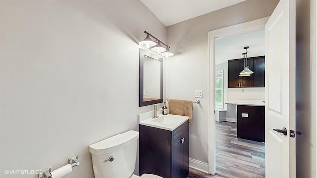 137 Forest Ave, Fox Lake, IL 60020 - bathroom featuring vanity and wood finished floors