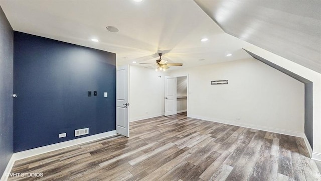 137 Forest Ave, Fox Lake, IL 60020 - bonus room with wood finished floors, ceiling fan, and recessed lighting
