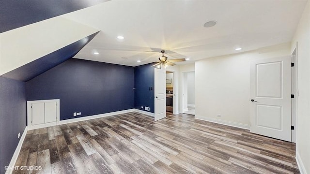 137 Forest Ave, Fox Lake, IL 60020 - bonus room with wood finished floors, ceiling fan, and recessed lighting