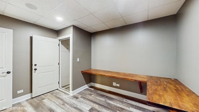 137 Forest Ave, Fox Lake, IL 60020 - entrance foyer with wood finished floors, a drop ceiling, and recessed lighting