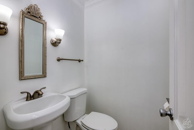 28426 W Lindbergh Dr, Barrington, IL 60010 - bathroom featuring a sink and crown molding
