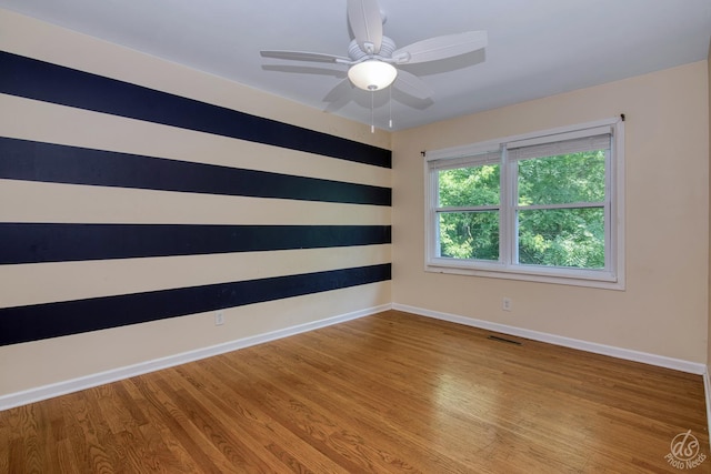 28426 W Lindbergh Dr, Barrington, IL 60010 - spare room with wood finished floors and ceiling fan