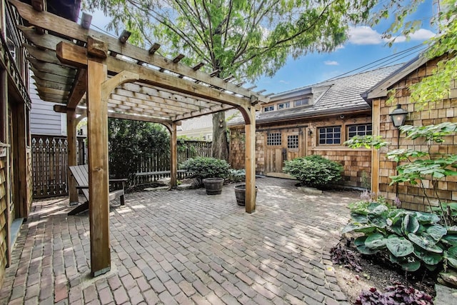 3822 N Claremont Ave, Chicago, IL 60618 - view of patio featuring a pergola