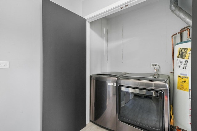 49 Stacy Ct, Glenview, IL 60025 - washroom featuring water heater and separate washer and dryer