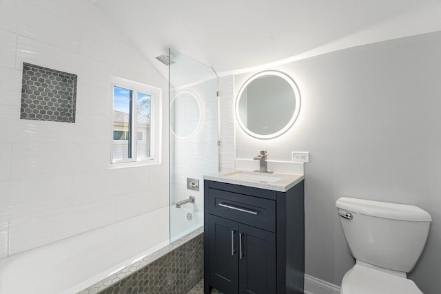 49 Stacy Ct, Glenview, IL 60025 - full bathroom with tiled shower / bath and vanity