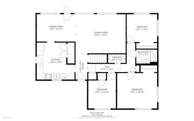49 Stacy Ct, Glenview, IL 60025 - view of floor plan / room layout