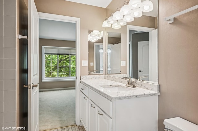 1234 Ballantrae Pl Unit D, Mundelein, IL 60060 - bathroom featuring vanity and toilet