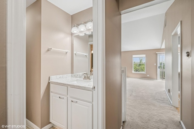 1234 Ballantrae Pl Unit D, Mundelein, IL 60060 - bathroom featuring vanity and baseboards