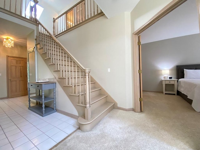 1920 Waverly Cir, Saint Charles, IL 60174 - stairs with tile patterned flooring and carpet