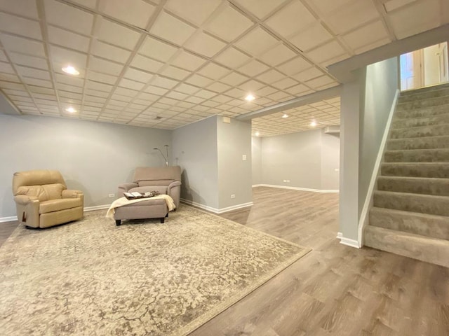 1920 Waverly Cir, Saint Charles, IL 60174 - unfurnished room featuring stairway, wood finished floors, and recessed lighting