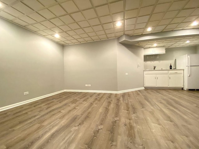 1920 Waverly Cir, Saint Charles, IL 60174 - unfurnished living room featuring light wood-style flooring and recessed lighting