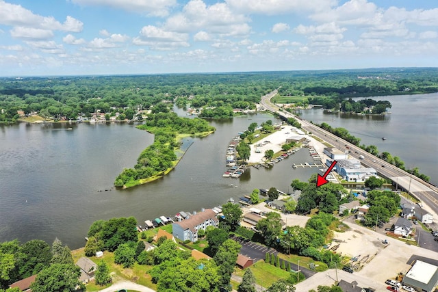 67 Wells St, Fox Lake, IL 60020 - drone / aerial view of a nearby body of water