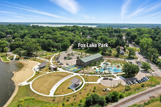 67 Wells St, Fox Lake, IL 60020 - drone / aerial view of a nearby body of water
