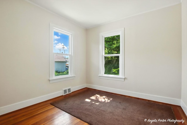 67 Wells St, Fox Lake, IL 60020 - unfurnished room featuring wood-type flooring and crown molding