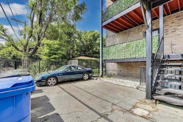 6415 S Kimbark Ave Unit 3, Chicago, IL 60637 - view of parking / parking lot with stairs