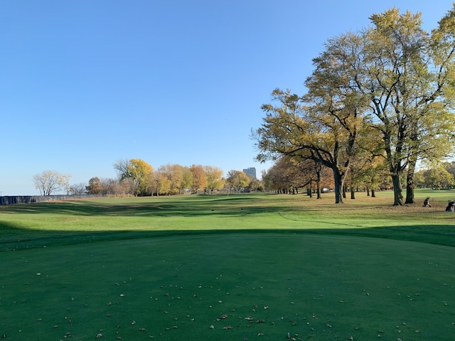 6415 S Kimbark Ave Unit 3, Chicago, IL 60637 - surrounding community with golf course view and a lawn