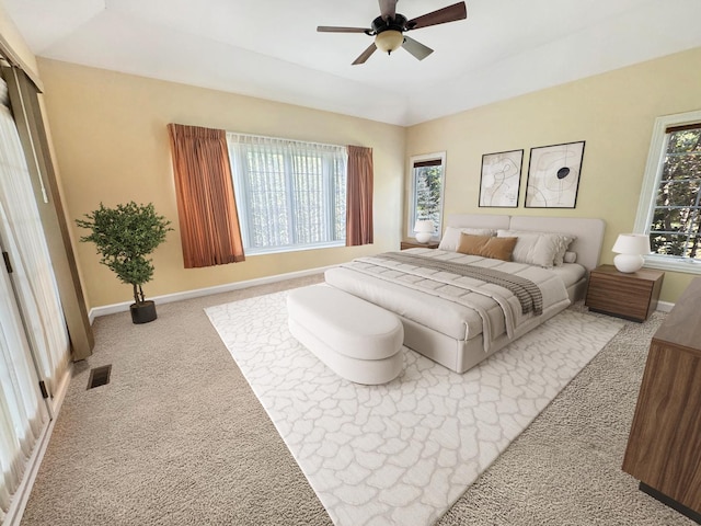 807 Wedgewood Ct, Lindenhurst, IL 60046 - carpeted bedroom featuring a ceiling fan and lofted ceiling