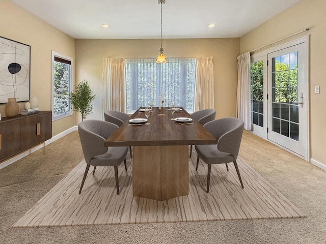 807 Wedgewood Ct, Lindenhurst, IL 60046 - dining space with carpet flooring and recessed lighting