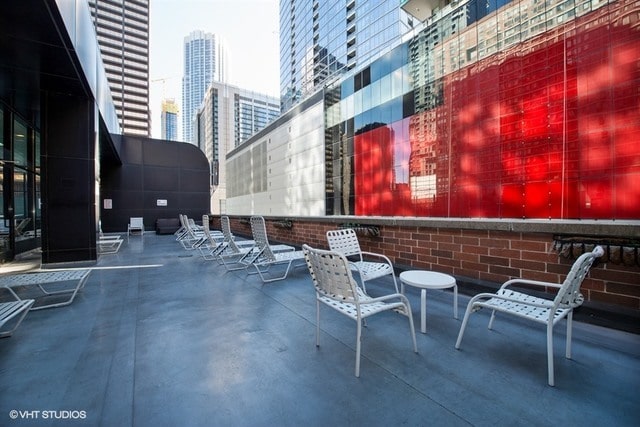 211 E Ohio St Unit 1825, Chicago, IL 60611 - view of patio with a city view