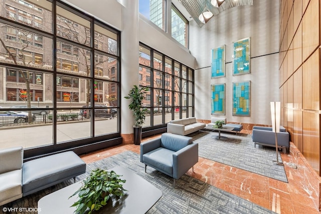 211 E Ohio St Unit 1825, Chicago, IL 60611 - community lobby with a high ceiling