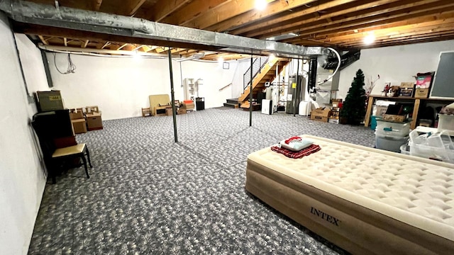 500 Jenkran Way Unit 2, Morrison, IL 61270 - below grade area featuring stairs and water heater