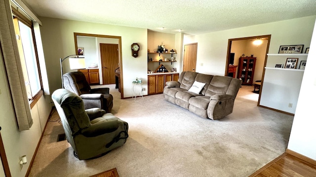 500 Jenkran Way Unit 2, Morrison, IL 61270 - living room featuring a textured ceiling and light colored carpet