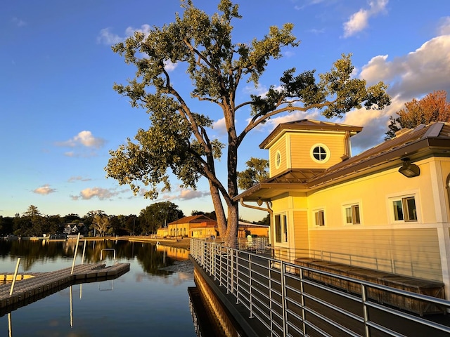 441 Highland Ave, Crystal Lake, IL 60014 - dock area featuring a water view