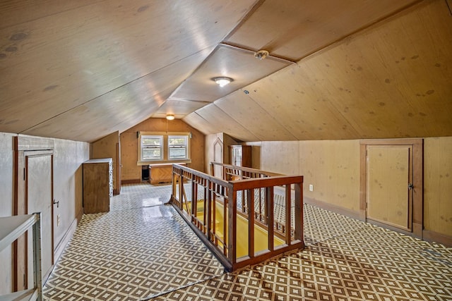 2955 N Lotus Ave, Chicago, IL 60641 - bonus room with vaulted ceiling and wooden walls
