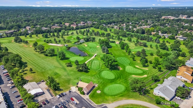 61 W Pier Dr Unit 201, Westmont, IL 60559 - drone / aerial view of a large body of water and a golf club