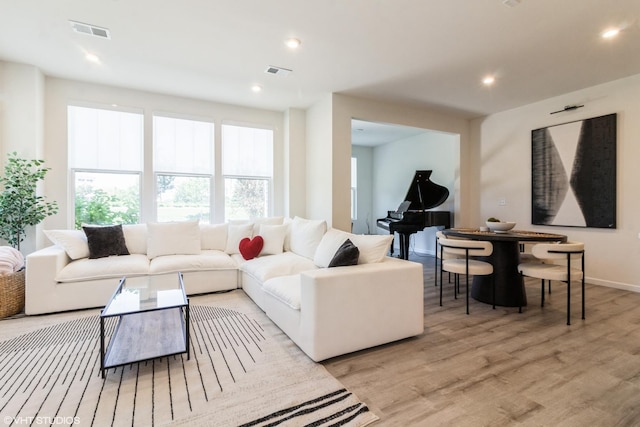 24518 W Alexis Ln, Plainfield, IL 60585 - living area with light wood-style flooring and recessed lighting
