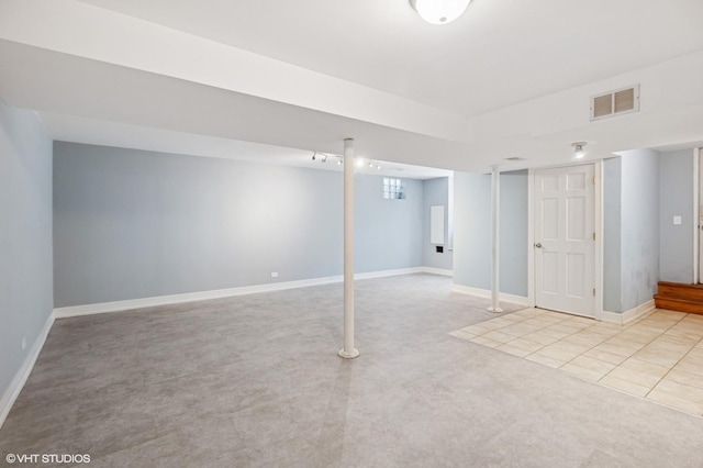 2543 Crawford Ave, Evanston, IL 60201 - finished basement featuring light colored carpet and baseboards