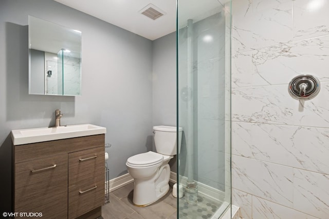 2543 Crawford Ave, Evanston, IL 60201 - full bathroom with a tile shower and vanity