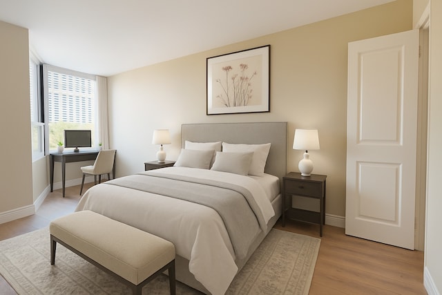 720 W Gordon Ter Unit 6J, Chicago, IL 60613 - bedroom with light wood-style flooring