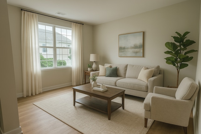 339 Terra Springs Cir Unit 339, Volo, IL 60020 - living area featuring light wood-style floors and baseboards